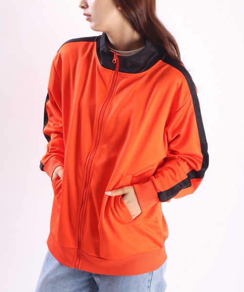 WESTSEA(ウエストシー)の「長袖 ライントラックジャケット(ジャージ・レディース・ブラック/ナチュラル/グリーン/ワイン/オレンジ/ベージュ系その他/ネイビー/イエロー/ベージュ系その他2/サックスブルー/ブルー・L/M)」の18枚目の写真