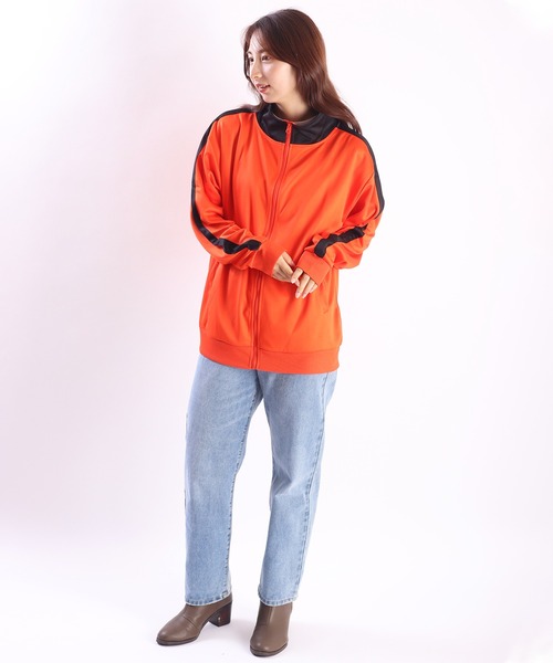 WESTSEA(ウエストシー)の「長袖 ライントラックジャケット(ジャージ・レディース・ブラック/ナチュラル/グリーン/ワイン/オレンジ/ベージュ系その他/ネイビー/イエロー/ベージュ系その他2/サックスブルー/ブルー・L/M)」の19枚目の写真