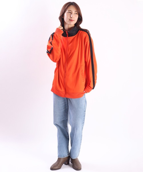 WESTSEA(ウエストシー)の「長袖 ライントラックジャケット(ジャージ・レディース・ブラック/ナチュラル/グリーン/ワイン/オレンジ/ベージュ系その他/ネイビー/イエロー/ベージュ系その他2/サックスブルー/ブルー・L/M)」の20枚目の写真