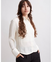 Shay Leopard Jacquard Long Sleeve Shirt