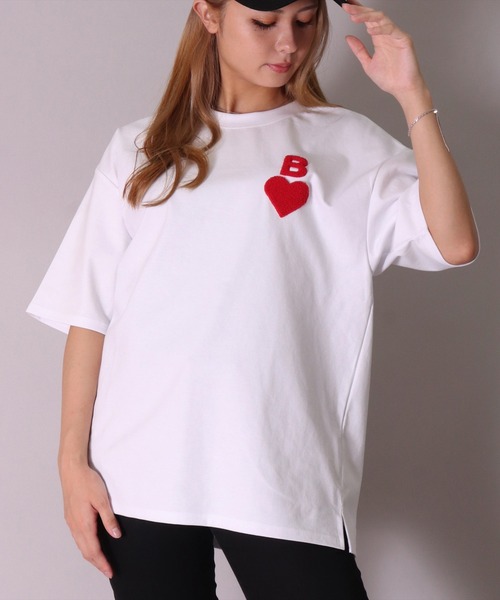 【セール】(RN)【韓国ブランド】【BARON】ワンポイント 刺繍 Tシャツ（Tシャツ/カットソー）｜BAYBLO（ベイブロ）