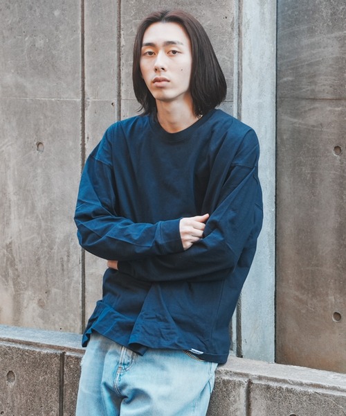 STARTER（スターター）の「【STARTER】BIG　長袖Tシャツ（Tシャツ/カットソー・メンズ・ベージュ/パープル/ライトグレー/ブラック/グレー/カーキ/ネイビー/ホワイト・M/L/XL/S/XXL）」の7枚目の写真