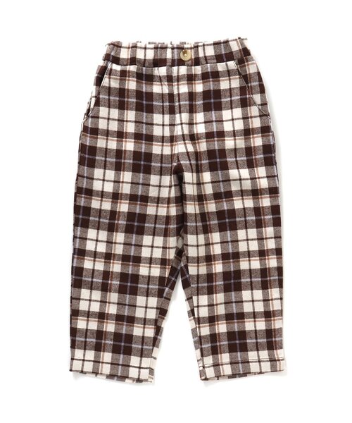 apres les cours(アプレレクール)の「ゆったりテーパードパンツ/7days Style pants(その他パンツ・キッズ・ブラウン/アイボリー/チェック/チャコール・110/120/80/90/100/130)」の3枚目の写真