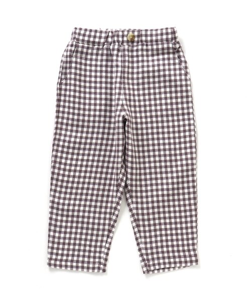 apres les cours(アプレレクール)の「ゆったりテーパードパンツ/7days Style pants(その他パンツ・キッズ・ブラウン/アイボリー/チェック/チャコール・110/120/80/90/100/130)」の17枚目の写真
