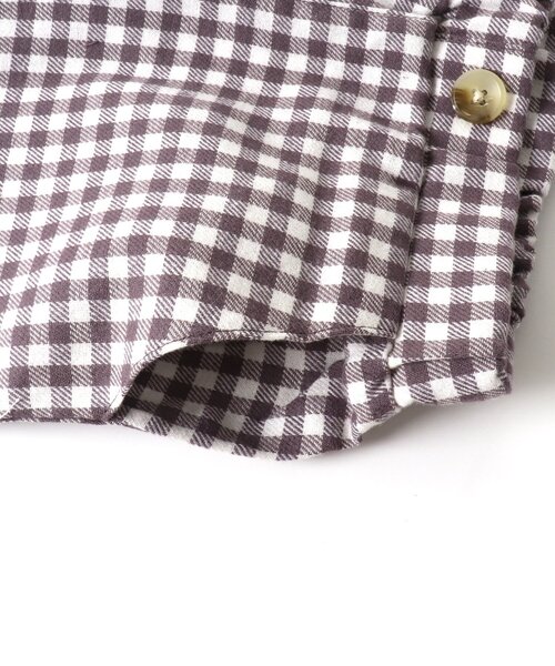 apres les cours(アプレレクール)の「ゆったりテーパードパンツ/7days Style pants(その他パンツ・キッズ・ブラウン/アイボリー/チェック/チャコール・110/120/80/90/100/130)」の5枚目の写真