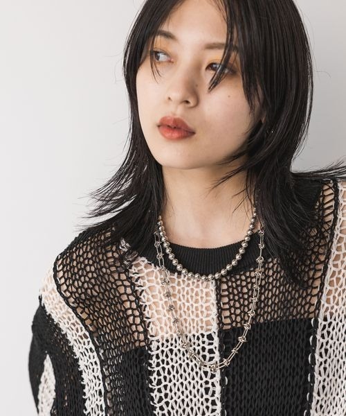 JEANASIS（ジーナシス）の「ボール2レンチェーンネックレス/968936（ネックレス・レディース・シルバー/ゴールド・FREE）」の10枚目の写真