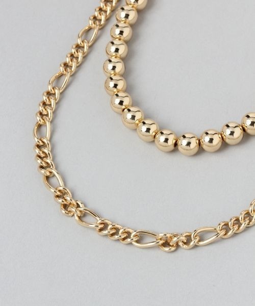 JEANASIS（ジーナシス）の「ボール2レンチェーンネックレス/968936（ネックレス・レディース・シルバー/ゴールド・FREE）」の8枚目の写真