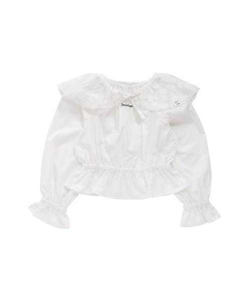 JENNI love(ジェニィラブ)の「取り外しフリルカラートップス(Tシャツ/カットソー・キッズ・ピンク/サックスブルー/オフホワイト・130cm/140cm/150cm/160cm)」の17枚目の写真