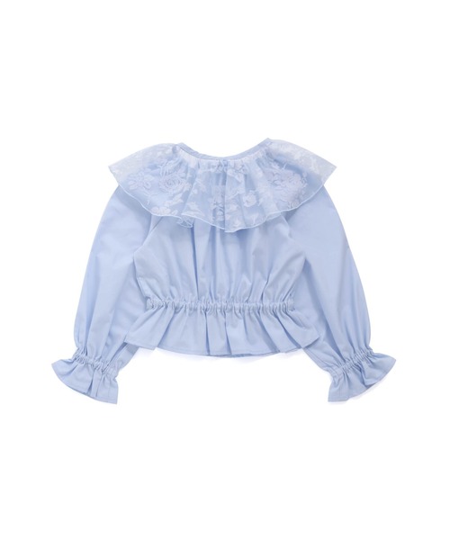 JENNI love(ジェニィラブ)の「取り外しフリルカラートップス(Tシャツ/カットソー・キッズ・ピンク/サックスブルー/オフホワイト・130cm/140cm/150cm/160cm)」の20枚目の写真