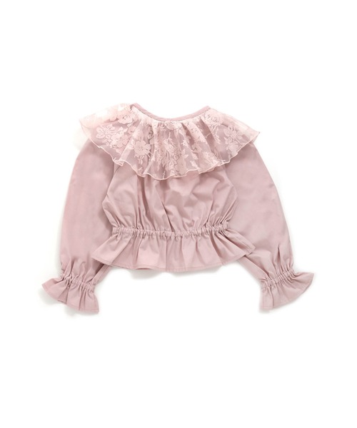 JENNI love(ジェニィラブ)の「取り外しフリルカラートップス(Tシャツ/カットソー・キッズ・ピンク/サックスブルー/オフホワイト・130cm/140cm/150cm/160cm)」の22枚目の写真