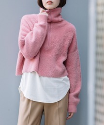 Munich | フェザーヤーンニットハーフジップニット(ニット/セーター)