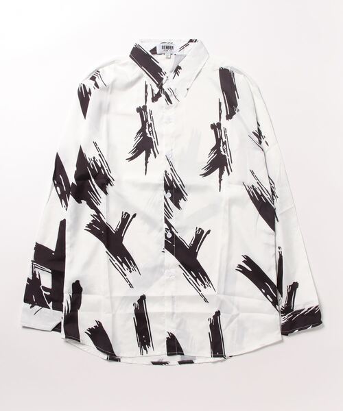BENDER TOKYO（ベンダートウキョウ）の「【BENDER TOKYO】レトロ 総柄プリント レギュラーカラーシャツ 長袖 柄シャツ［薄手生地］（シャツ/ブラウス・メンズ・ピンク/ブラック系その他4/ホワイト系その他4/ナチュラル/ダークグレー/チェック/ホワイト×ブラウン/ミント/ネイビー×ホワイト/その他4/ブラック×パープル/ベージュ/その他3/アニマル/ブラック×ブルー/ブラウン/ブラック系その他3/ホワイト系その他5/ブラック/ホワイト×イエロー/グリーン/ホワイト系その他2/チャコールグレー/ゼブラ/アイボリー系3/ホワイト×ブラック/オフホワイト/ブラック系その他/アイボリー/ブラック×ベージュ/ホワイト×レッド/レッド/ブルー/ベージュ系その他/ブラック系その他2/アイボリー系2/ホワイト/ブラック系その他5/ライトブラック/その他2/ブラウン系その他/ブラック×レッド/その他1/ブラック系1/その他/ライトベージュ/ブラック系2/ブラック×ホワイト/ブラック×グレー/アイボリー系1/ホワイト系その他7/ライトブルー/ブラック系その他6/ブラック系その他7/ブラック系/ホワイト系その他6/アイボリー系/ライトオリーブ/マルチ/サックスブルー/ホワイト系その他/ホワイト×グレー/ホワイト系その他3/ブラック系3/ホワイト系/ホワイト系1/その他5/ブラック系4/ブラック系8/その他6/ブラック系6/ブラック系9/ブラック系7・XL/L/2XL/M/3XL/S）」の17枚目の写真