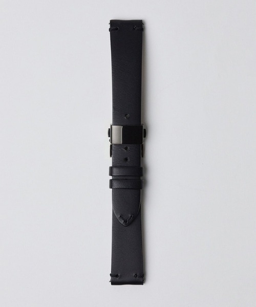 sazare(サザレ)の「sazare / BLACK D BUCKLE BLACK BUTTERO LEATHER(アナログ腕時計・メンズ・ホワイト/ブラック・FREE)」の6枚目の写真