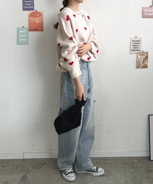 ニット➕GRANCYハートTのセット GLOBAL WORK（グローバルワーク）の「【キッズ】ディズニー ニットプル