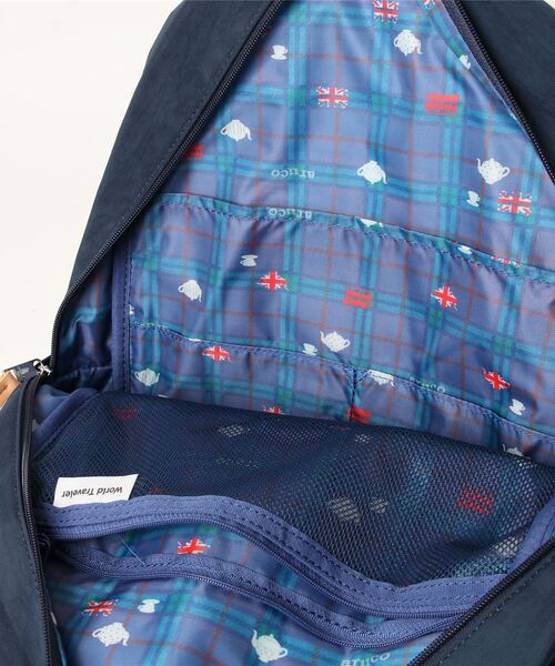 World Traveler(ワールドトラベラー)の「World Traveler/ワールドトラベラー リュックサック aruco by WT マイラ No.17465(バックパック/リュック・レディース・グレー/ベージュ系その他/ネイビー/ピンク/ブラック・FREE)」の9枚目の写真