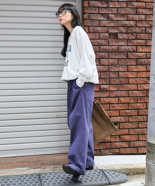 FREAK'S STORE（フリークスストア）の「トラ スウェット/ロゴスウェット（スウェット・レディース・ライトグレー/チャコールグレー/ネイビー・ﾌﾘ-）」の7枚目の写真