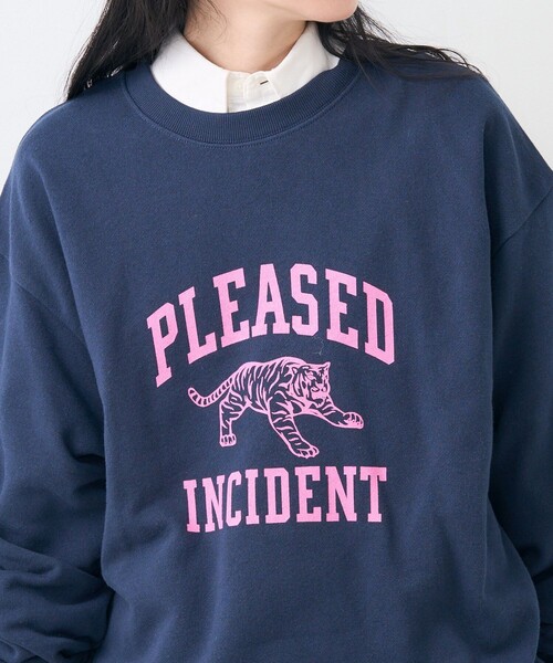 FREAK'S STORE（フリークスストア）の「トラ スウェット/ロゴスウェット（スウェット・レディース・ライトグレー/チャコールグレー/ネイビー・ﾌﾘ-）」の14枚目の写真