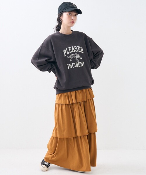 FREAK'S STORE（フリークスストア）の「トラ スウェット/ロゴスウェット（スウェット・レディース・ライトグレー/チャコールグレー/ネイビー・ﾌﾘ-）」の15枚目の写真