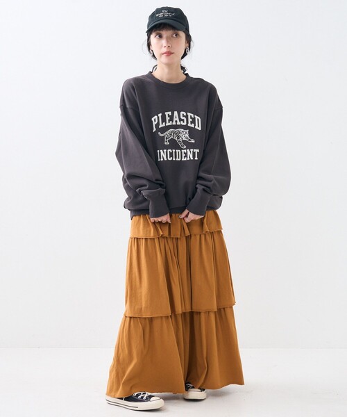 FREAK'S STORE（フリークスストア）の「トラ スウェット/ロゴスウェット（スウェット・レディース・ライトグレー/チャコールグレー/ネイビー・ﾌﾘ-）」の16枚目の写真