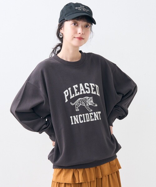 FREAK'S STORE（フリークスストア）の「トラ スウェット/ロゴスウェット（スウェット・レディース・ライトグレー/チャコールグレー/ネイビー・ﾌﾘ-）」の18枚目の写真