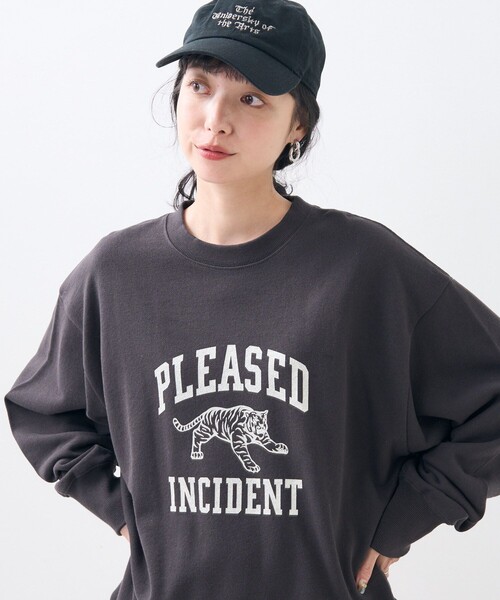 FREAK'S STORE（フリークスストア）の「トラ スウェット/ロゴスウェット（スウェット・レディース・ライトグレー/チャコールグレー/ネイビー・ﾌﾘ-）」の21枚目の写真