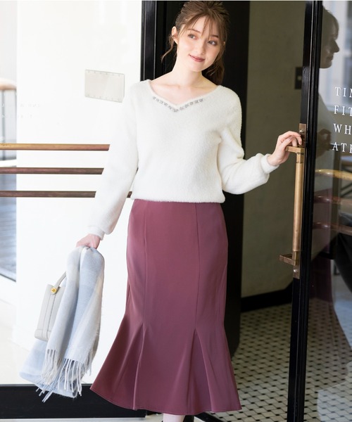marai ビスチェ レディース ニットビスチェ 秋 冬 ふわキラリ
