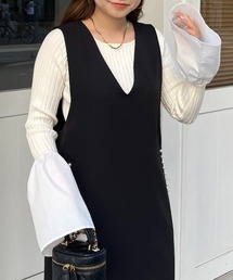 prose verse | フレアスリーブボートネックリブニット(ニット/セーター)