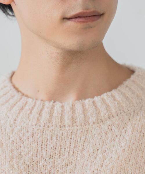 WEGO（ウィゴー）の「WEGO/ブークレプルオーバー（ニット/セーター・メンズ・ブラック/ベージュ・LARGE/MEDIUM）」の6枚目の写真