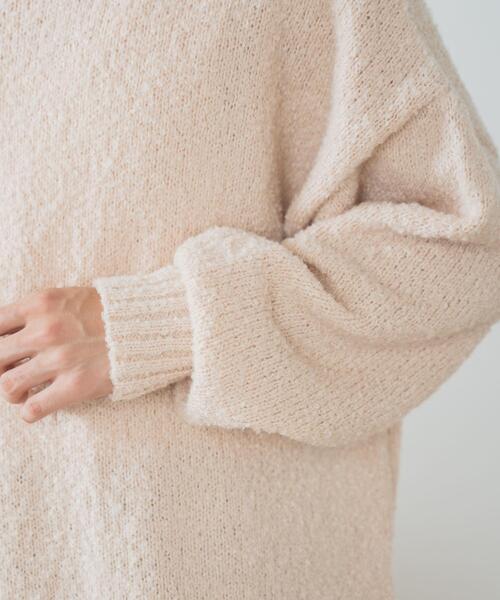 WEGO（ウィゴー）の「WEGO/ブークレプルオーバー（ニット/セーター・メンズ・ブラック/ベージュ・LARGE/MEDIUM）」の7枚目の写真