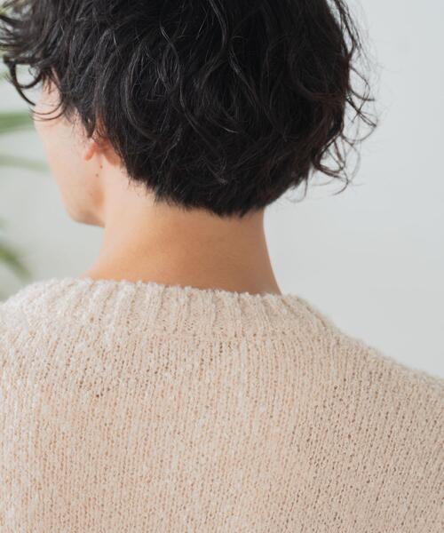 WEGO（ウィゴー）の「WEGO/ブークレプルオーバー（ニット/セーター・メンズ・ブラック/ベージュ・LARGE/MEDIUM）」の9枚目の写真