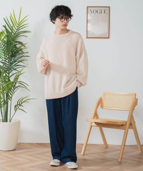 WEGO（ウィゴー）の「WEGO/ブークレプルオーバー（ニット/セーター・メンズ・ブラック/ベージュ・LARGE/MEDIUM）」の15枚目の写真