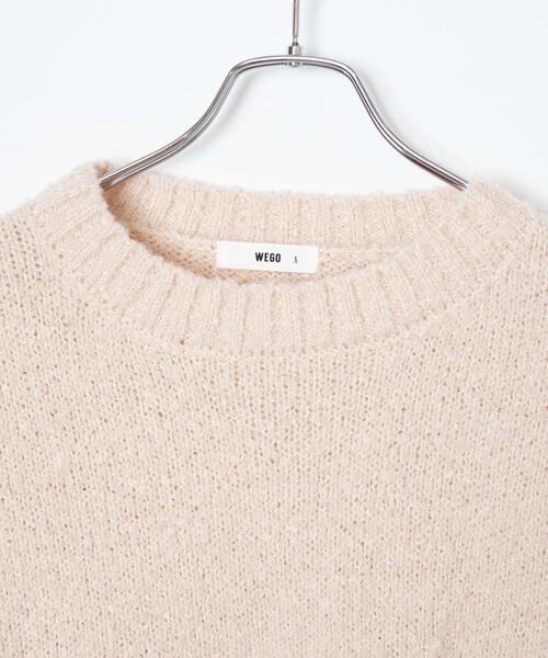 WEGO（ウィゴー）の「WEGO/ブークレプルオーバー（ニット/セーター・メンズ・ブラック/ベージュ・LARGE/MEDIUM）」の18枚目の写真