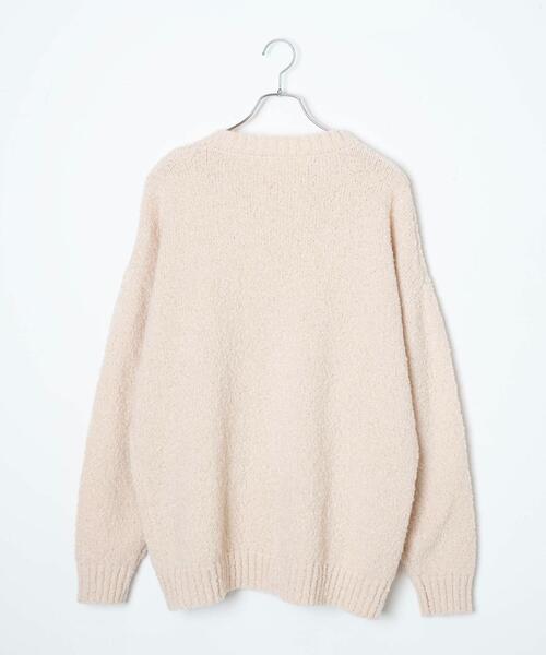 WEGO（ウィゴー）の「WEGO/ブークレプルオーバー（ニット/セーター・メンズ・ブラック/ベージュ・LARGE/MEDIUM）」の20枚目の写真