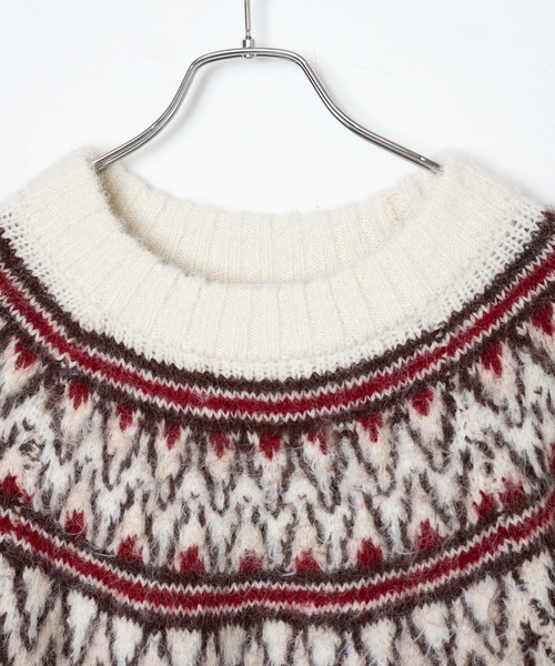 WEGO（ウィゴー）の「WEGO/フェアアイルニットプルオーバー（ニット/セーター・レディース・ブルー/アイボリー・FREE）」の18枚目の写真