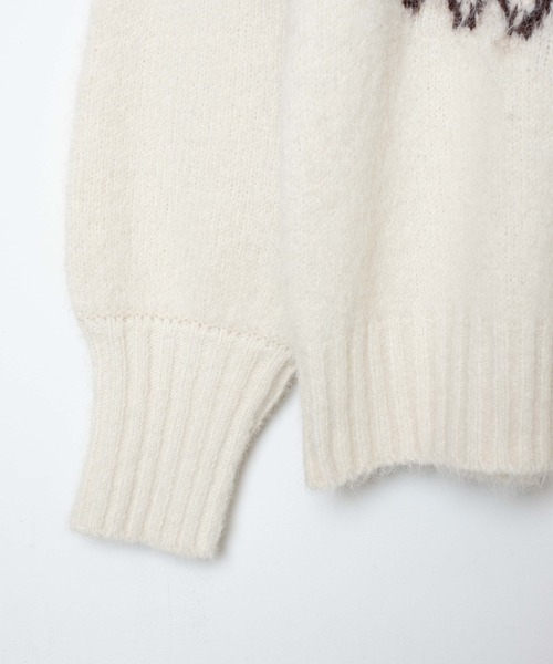 WEGO（ウィゴー）の「WEGO/フェアアイルニットプルオーバー（ニット/セーター・レディース・ブルー/アイボリー・FREE）」の19枚目の写真