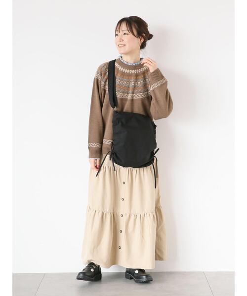 ehka sopo（エヘカソポ）の「シャーリング襟カットソー（Tシャツ/カットソー・レディース・サックスブルー/オフホワイト/ブラック/キナリ・F）」の10枚目の写真