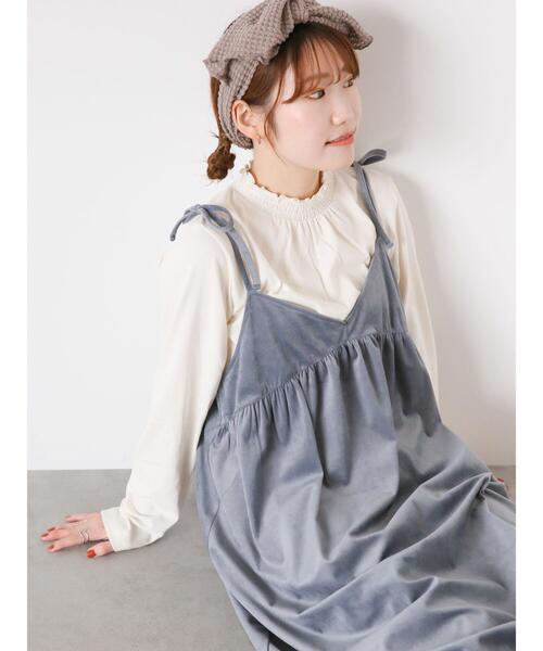 ehka sopo（エヘカソポ）の「シャーリング襟カットソー（Tシャツ/カットソー・レディース・サックスブルー/オフホワイト/ブラック/キナリ・F）」の13枚目の写真