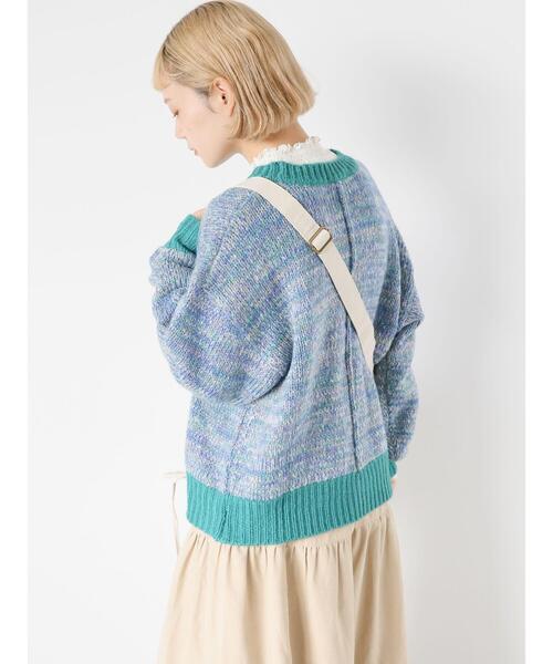 ehka sopo（エヘカソポ）の「シャーリング襟カットソー（Tシャツ/カットソー・レディース・サックスブルー/オフホワイト/ブラック/キナリ・F）」の21枚目の写真