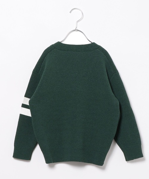 BAYFLOW（ベイフロー）の「[おうちで洗える♪]HAPPYニットカーデ(KIDS)（カーディガン/ボレロ・キッズ・ブラック/グリーン・140cm/120cm/130cm/110cm）」の3枚目の写真