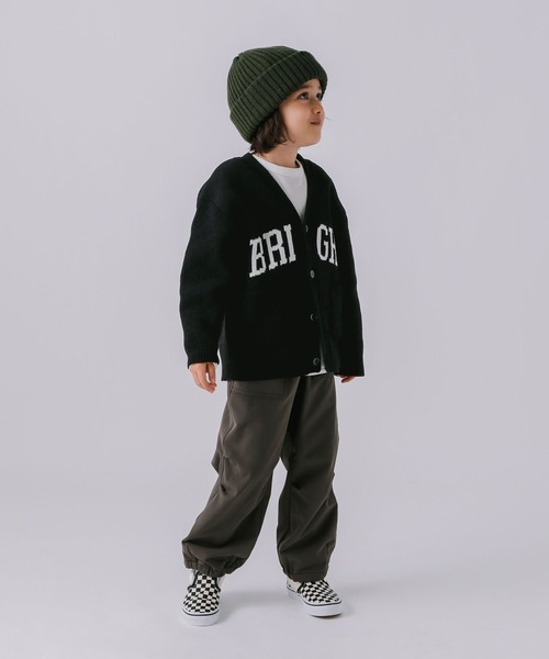 BAYFLOW（ベイフロー）の「[おうちで洗える♪]HAPPYニットカーデ(KIDS)（カーディガン/ボレロ・キッズ・ブラック/グリーン・140cm/120cm/130cm/110cm）」の14枚目の写真