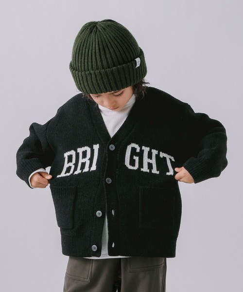 BAYFLOW（ベイフロー）の「[おうちで洗える♪]HAPPYニットカーデ(KIDS)（カーディガン/ボレロ・キッズ・ブラック/グリーン・140cm/120cm/130cm/110cm）」の15枚目の写真