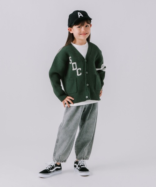 BAYFLOW（ベイフロー）の「[おうちで洗える♪]HAPPYニットカーデ(KIDS)（カーディガン/ボレロ・キッズ・ブラック/グリーン・140cm/120cm/130cm/110cm）」の18枚目の写真
