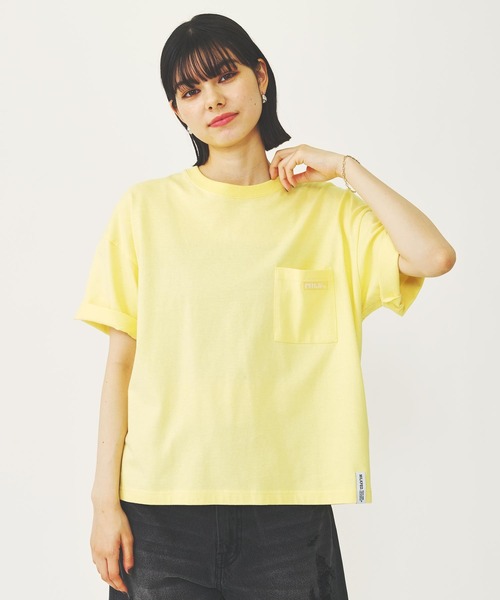 MILKFED.(ミルクフェド)の「BASIC POCKET S/S TEE(Tシャツ/カットソー・レディース・ホワイト/ライトイエロー/ライトピンク/ブラック/ライトグリーン・L/M)」の4枚目の写真
