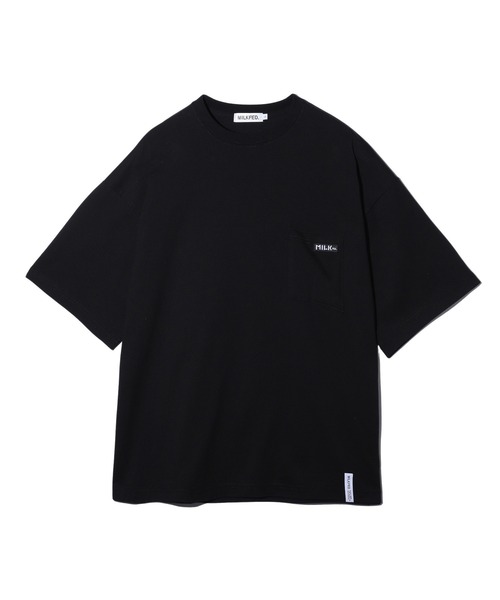 MILKFED.(ミルクフェド)の「BASIC POCKET S/S TEE(Tシャツ/カットソー・レディース・ホワイト/ライトイエロー/ライトピンク/ブラック/ライトグリーン・L/M)」の2枚目の写真