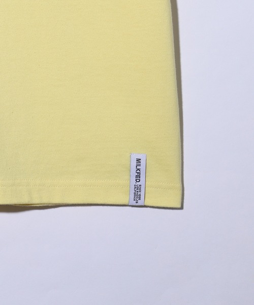 MILKFED.(ミルクフェド)の「BASIC POCKET S/S TEE(Tシャツ/カットソー・レディース・ホワイト/ライトイエロー/ライトピンク/ブラック/ライトグリーン・L/M)」の7枚目の写真
