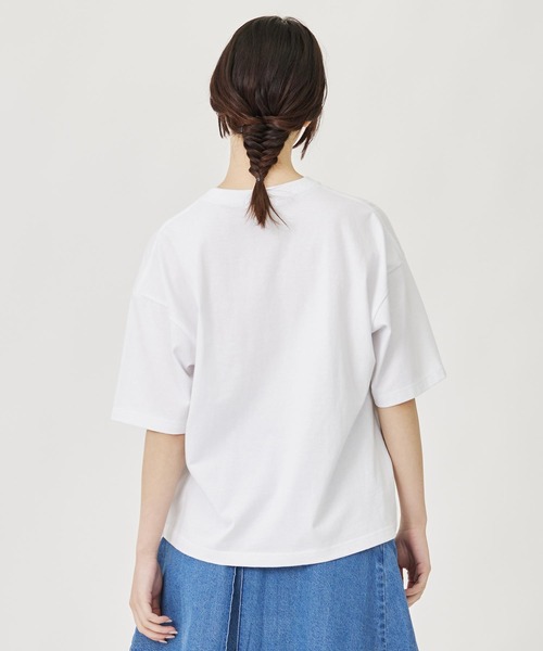 MILKFED.(ミルクフェド)の「BASIC POCKET S/S TEE(Tシャツ/カットソー・レディース・ホワイト/ライトイエロー/ライトピンク/ブラック/ライトグリーン・L/M)」の9枚目の写真