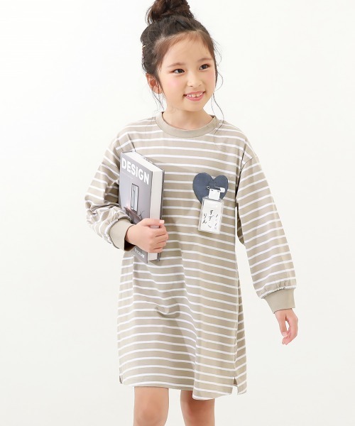 devirock（デビロック）の「名札穴あかない 長袖ワンピース（ワンピース・キッズ・その他1/その他2/その他4/その他3/その他6/その他5・100cm/110cm/140cm/130cm/160cm/120cm/150cm）」の2枚目の写真