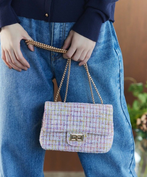 Edit Sheen（エディットシーン）の「ミックスツイードゴールドチェーン