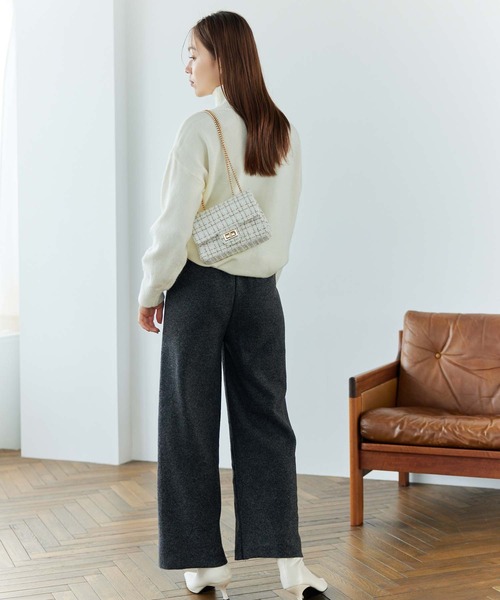 Edit Sheen(エディットシーン)の「ミックスツイードゴールドチェーンショルダーバッグ(ショルダーバッグ・レディース・ピンク/ブラック/ホワイト・FREE)」の5枚目の写真