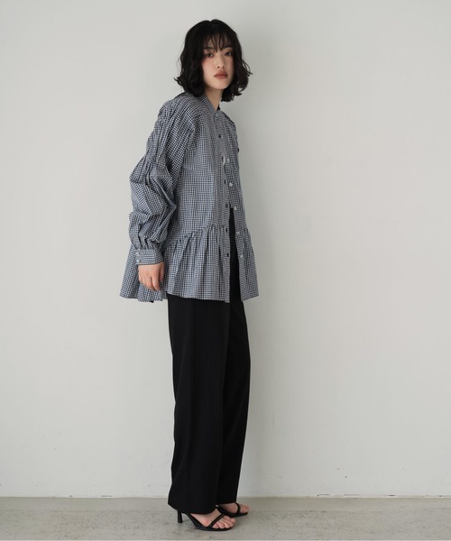 セール】テール ブラウス プリーツ フリル（シャツ/ブラウス）｜Cla